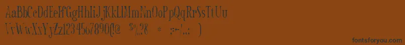 Sexsmithgaunt Font – Black Fonts on Brown Background