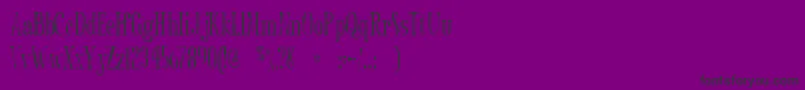 フォントSexsmithgaunt – 紫の背景に黒い文字