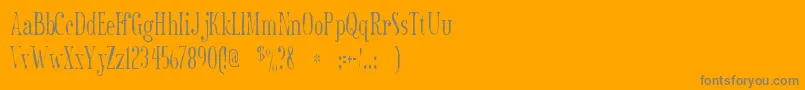 Sexsmithgaunt Font – Gray Fonts on Orange Background