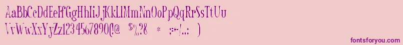 Sexsmithgaunt Font – Purple Fonts on Pink Background