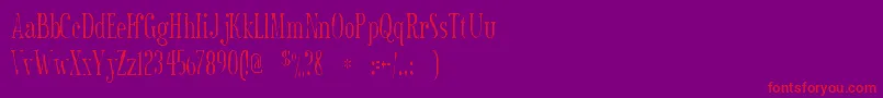 Шрифт Sexsmithgaunt – красные шрифты на фиолетовом фоне
