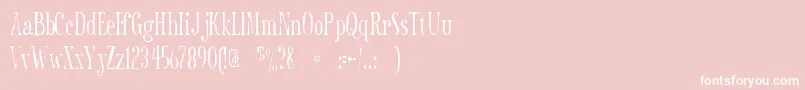 Sexsmithgaunt Font – White Fonts on Pink Background