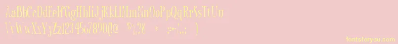 Sexsmithgaunt Font – Yellow Fonts on Pink Background