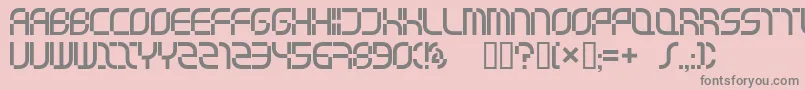 Music Television Selector Font – Gray Fonts on Pink Background