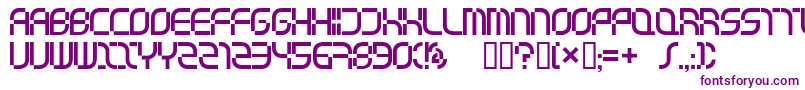 Music Television Selector-Schriftart – Violette Schriften