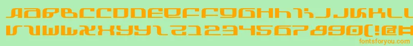 Infinitye Font – Orange Fonts on Green Background