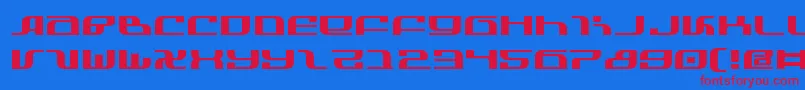 Infinitye Font – Red Fonts on Blue Background