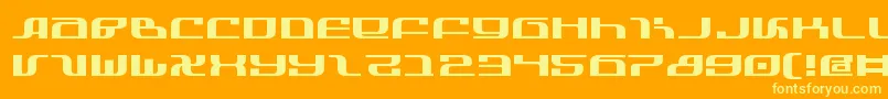 Infinitye Font – Yellow Fonts on Orange Background