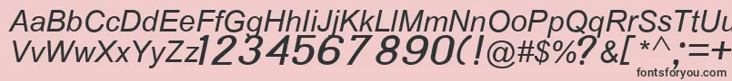 Ph342Italik Font – Black Fonts on Pink Background