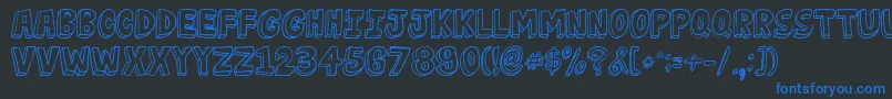 More about JabjaiLight Font JabjaiLight Font – Blue Fonts on Black Background
