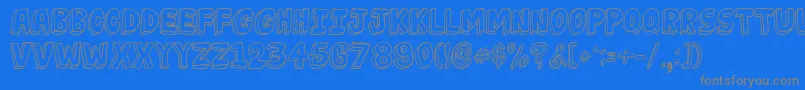 More about JabjaiLight Font JabjaiLight Font – Gray Fonts on Blue Background