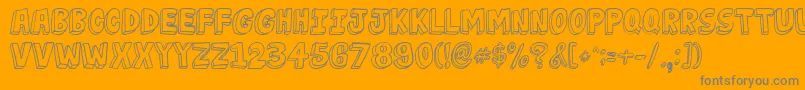 More about JabjaiLight Font JabjaiLight Font – Gray Fonts on Orange Background