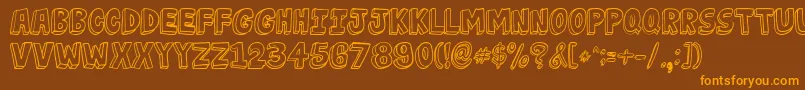 More about JabjaiLight Font JabjaiLight Font – Orange Fonts on Brown Background