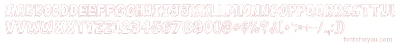 JabjaiLight Font – Pink Fonts on White Background