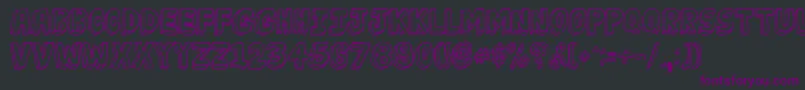 JabjaiLight Font – Purple Fonts on Black Background