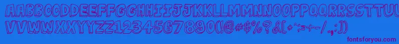 More about JabjaiLight Font JabjaiLight Font – Purple Fonts on Blue Background