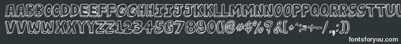 JabjaiLight Font – White Fonts on Black Background