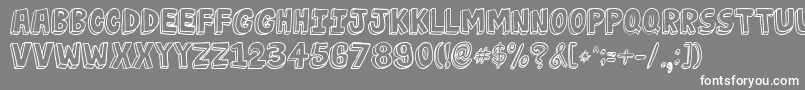 JabjaiLight Font – White Fonts on Gray Background