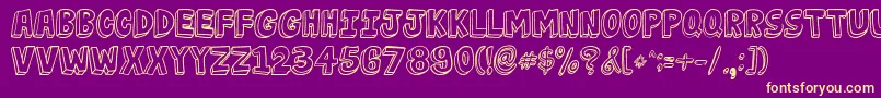 More about JabjaiLight Font JabjaiLight Font – Yellow Fonts on Purple Background