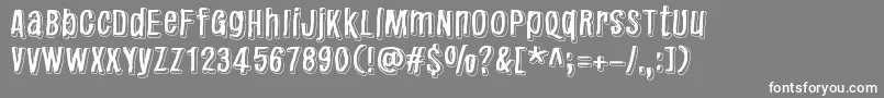 Redhair Font – White Fonts on Gray Background