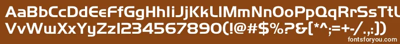 HarriercBold Font – White Fonts on Brown Background