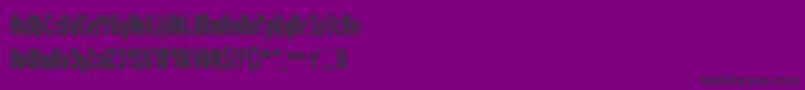 SyracuseBrk Font – Black Fonts on Purple Background