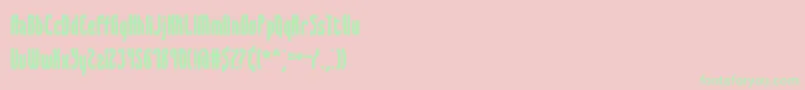 SyracuseBrk Font – Green Fonts on Pink Background