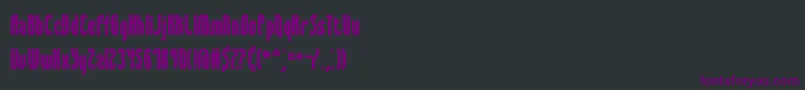 SyracuseBrk Font – Purple Fonts on Black Background