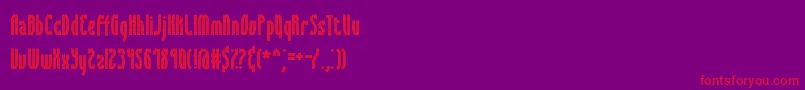 Fonte SyracuseBrk – fontes vermelhas em um fundo violeta