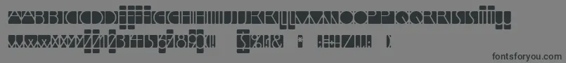 LinotypemindlineInside-Schriftart – Schwarze Schriften auf grauem Hintergrund