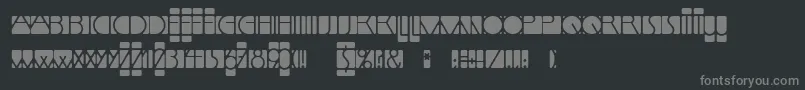 LinotypemindlineInside Font – Gray Fonts on Black Background