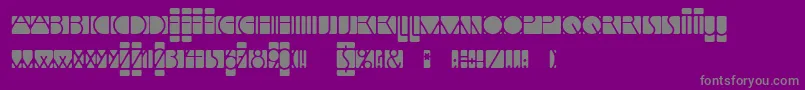 LinotypemindlineInside-Schriftart – Graue Schriften auf violettem Hintergrund