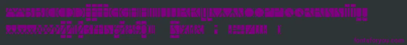 LinotypemindlineInside-Schriftart – Violette Schriften auf schwarzem Hintergrund