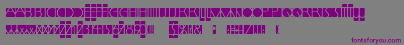 LinotypemindlineInside Font – Purple Fonts on Gray Background