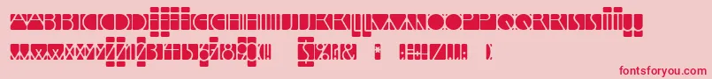 fuente LinotypemindlineInside – Fuentes Rojas Sobre Fondo Rosa
