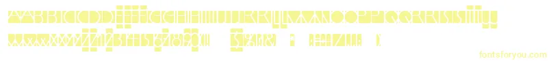 LinotypemindlineInside Font – Yellow Fonts on White Background