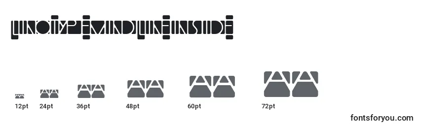 LinotypemindlineInside-fontin koot