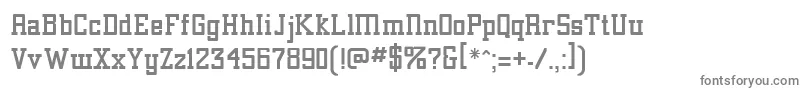 フォントAlexandria – 白い背景に灰色の文字