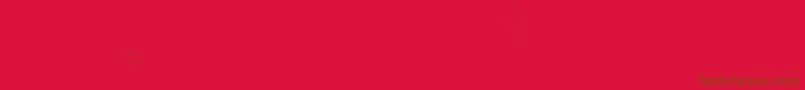 Pfornmtreasures3Layer8-Schriftart – Braune Schriften auf rotem Hintergrund