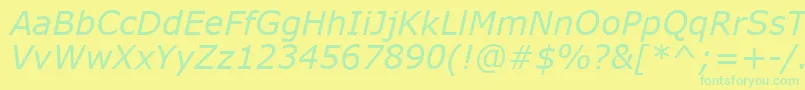 Saiba mais sobre a fonte VerdanaРљСѓСЂСЃРёРІ Fonte VerdanaРљСѓСЂСЃРёРІ – fontes verdes em um fundo amarelo