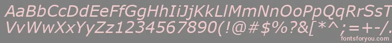 VerdanaРљСѓСЂСЃРёРІ Font – Pink Fonts on Gray Background