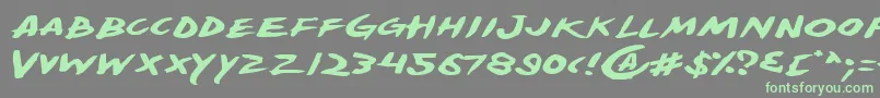 YellowjacketExpanded Font – Green Fonts on Gray Background