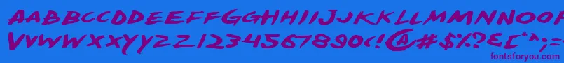 More about YellowjacketExpanded Font YellowjacketExpanded Font – Purple Fonts on Blue Background