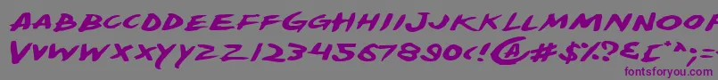 YellowjacketExpanded Font – Purple Fonts on Gray Background