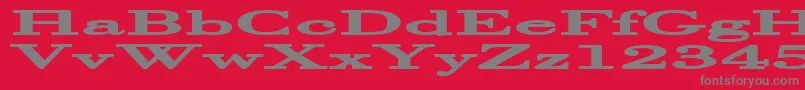 HalcyoniaSuperwide Font – Gray Fonts on Red Background
