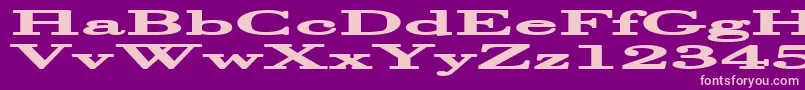 HalcyoniaSuperwide Font – Pink Fonts on Purple Background