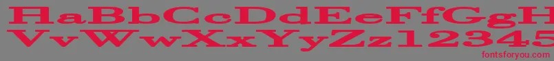 HalcyoniaSuperwide Font – Red Fonts on Gray Background