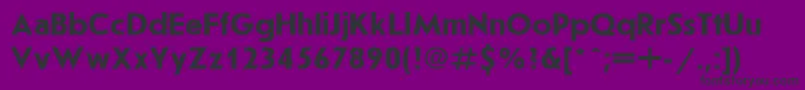 Jrs75C Font – Black Fonts on Purple Background