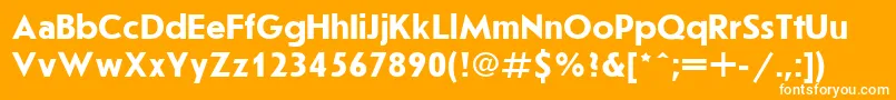 Jrs75C Font – White Fonts on Orange Background