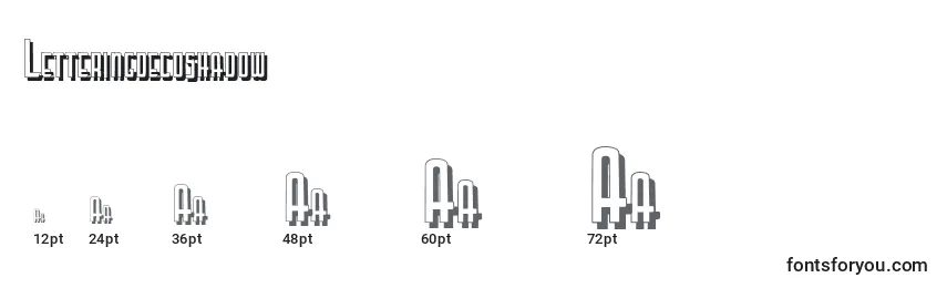 Letteringdecoshadow (106673) Font Sizes